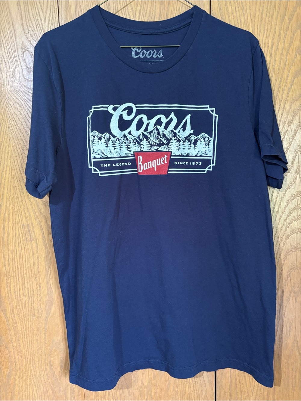 Coors Banquet Colorado Limited Men's large Navy Graphic Tee cotton